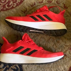 Adidas red black and white great condition
